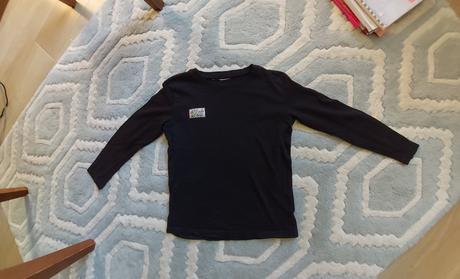 Cierne tricko 122 s dlhym rukavom, okay,122