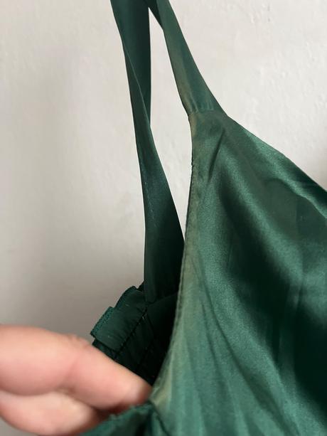 100 perc hodvab silk prekrasna zelena zelene talia, s