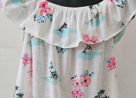 Blúzka - top s volánmi, h&m,158