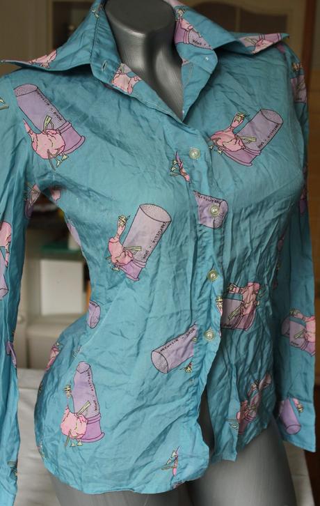 Vesela bluzka so vzorom, s