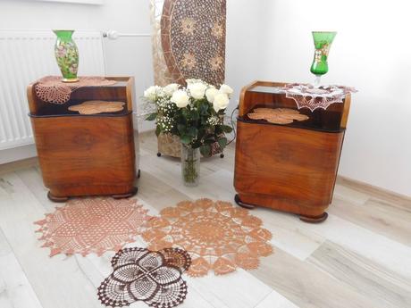 Háčkované hnedé, 