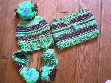 Zimná set čiapka+nákrčník, 122