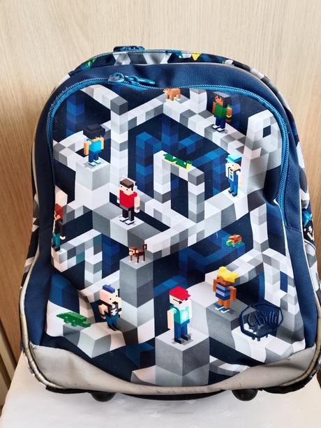 Školská taška pixelart ala minecraft (1. stupeň),