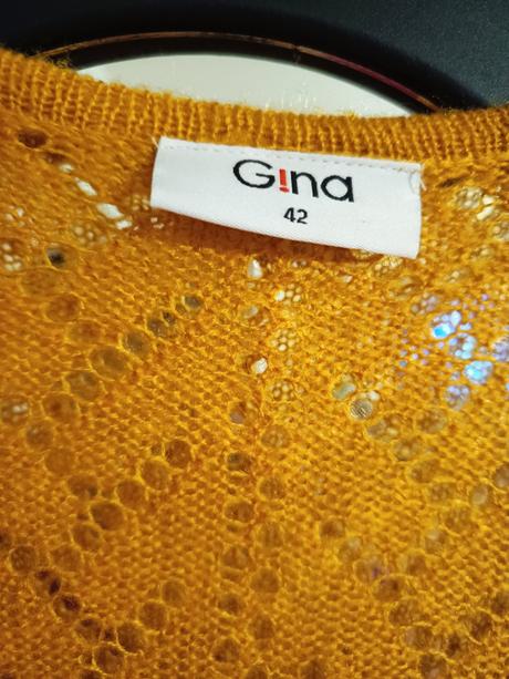 Horčicový sveter gina, gina,xl