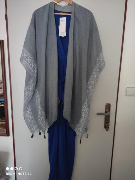 Madeira maxi šaty+letný prehoz, 38 / 40 / l / m