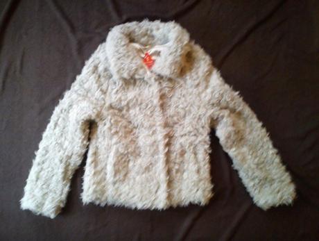 Chlpaty kozusok v prirodnej farbe vel.xs/s, s