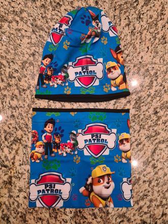 Labková patrola set čiapočka + nákrčník, 86