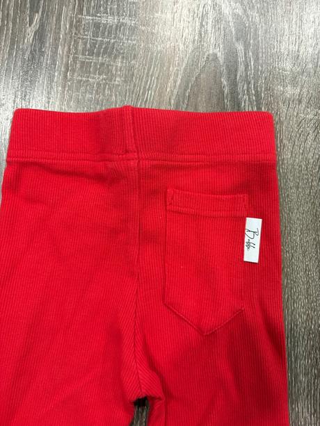 Bubbe cervene vrubkovane leginy 116/122, bubbe,116