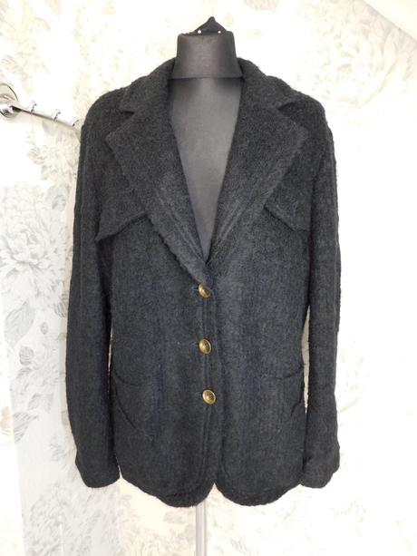 Luxusny vlneny blejzer/sako, 46