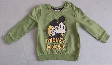Mikina mickey mouse zelená 80, disney,80