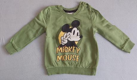 Mikina mickey mouse zelená 80, disney,80