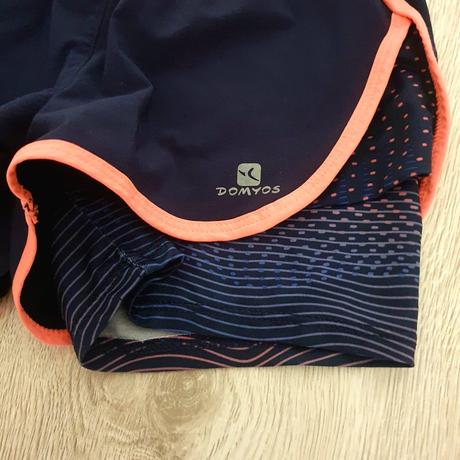 Detské kraťasy 2v1 veľkosť 123-130, decathlon,122