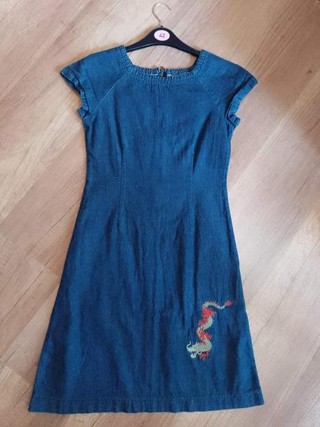 Dievčenské riflové šaty zn. h&m, h&m,152