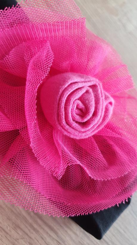 Látková čelenka s honosnou mašlou, 