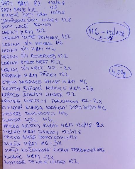 Mix balík oblečenia, 122–134