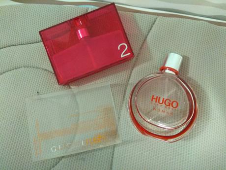 Prázdne flakony od parfémov,