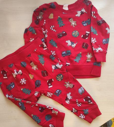 Vianočná tepláková suprava, h&m,86