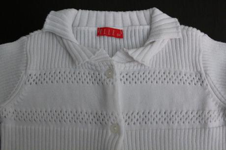 Elle svetrík, jarný, biely, ako nový, 6 mes., 68