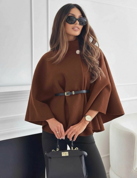 Hnedé pončo zariah,