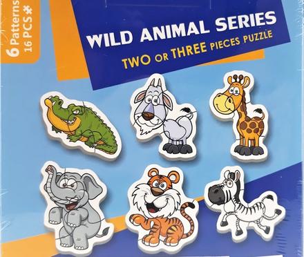 Puzzle detské zvieratká 16-dielikov,
