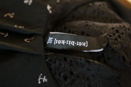 Čierny top s čipkou, m/l, m