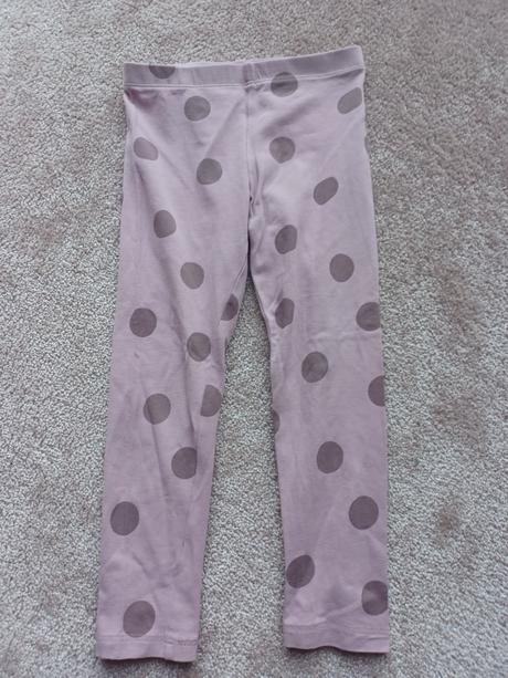 Bodkované legíny, h&m,98