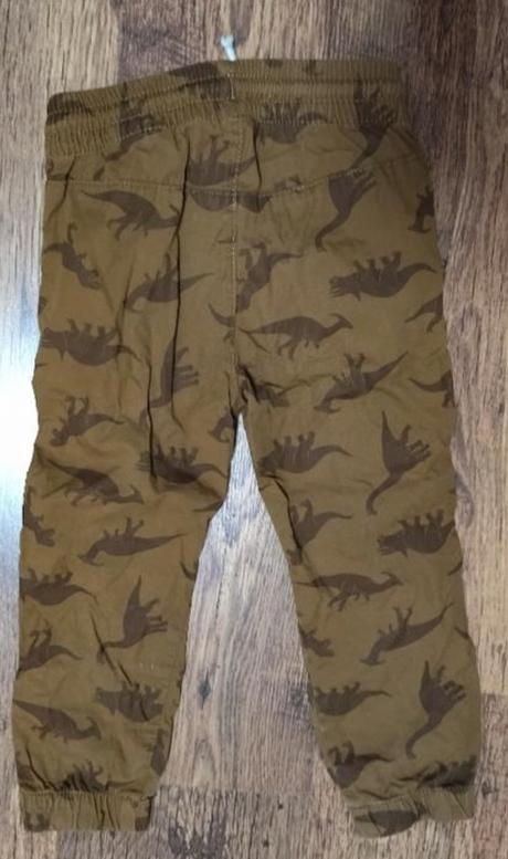 Nohavice hm tenšie dinosaury, h&m,98