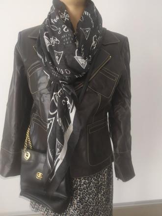 538  exlelentna kozena bunda hneda, m