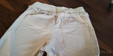 Kremove nohavice pre tehulky, m