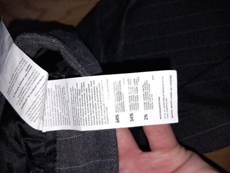 Sivé široké pásikavé nohavice reserved 40/42/l, reserved,l