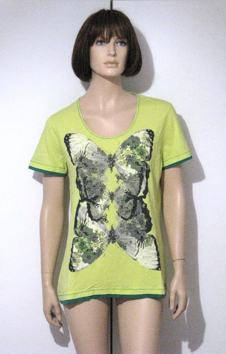 Tričko s motýľmi, xl