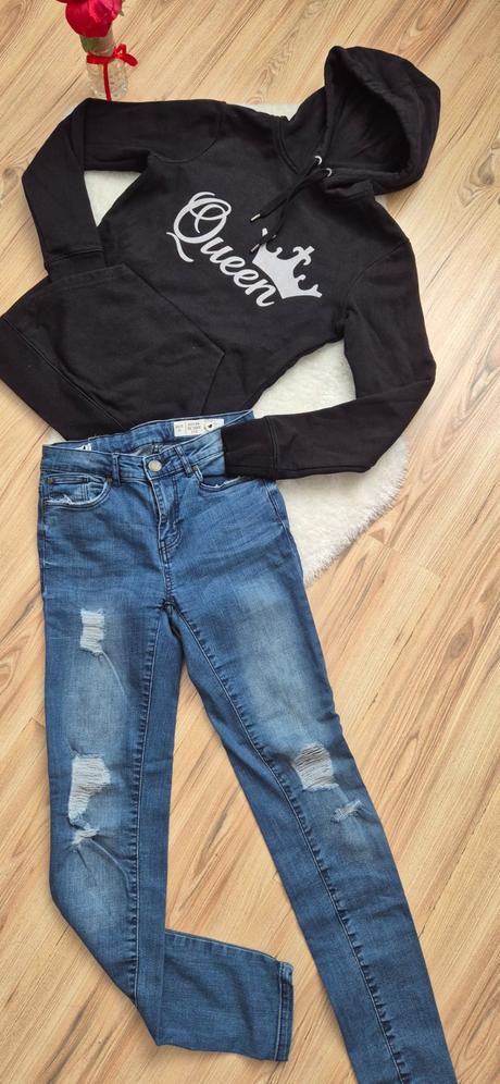 Dámsky set - mikina a džínsy, esmara,xs
