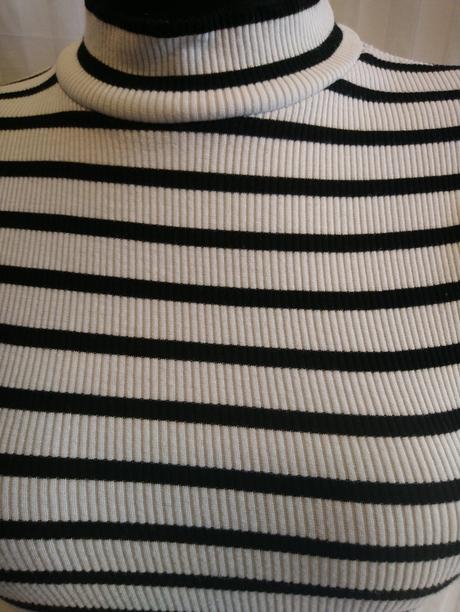 Dámsky elastický čierno biely top basic dept, xs/s, s