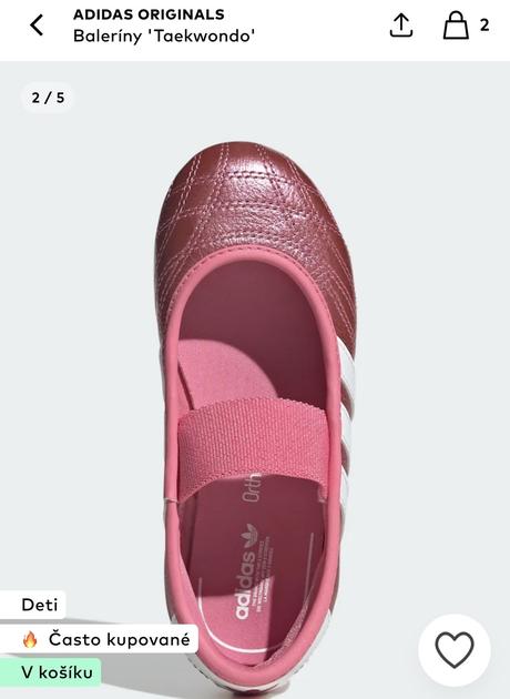 Baleríny adidas v.35 s visačkou, adidas,35