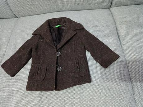 Kabát zn. benetton vel. tak na 2-3r, nenosený, benetton,98