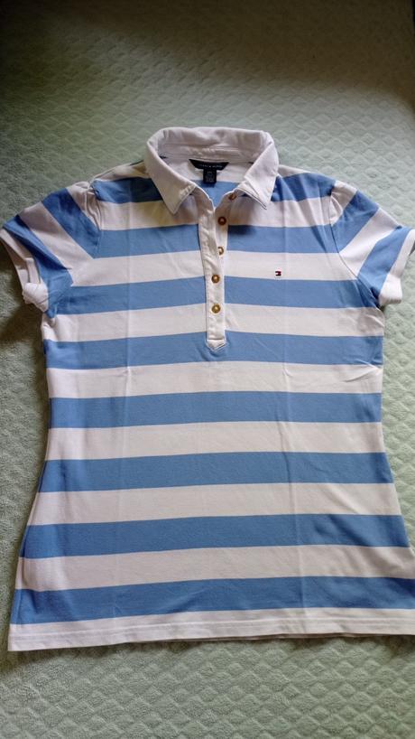 Pásikavé polo tričko tommy hilfiger, tommy hilfiger,l