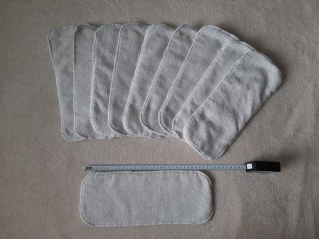 Biele vkladačky 10 ks, 