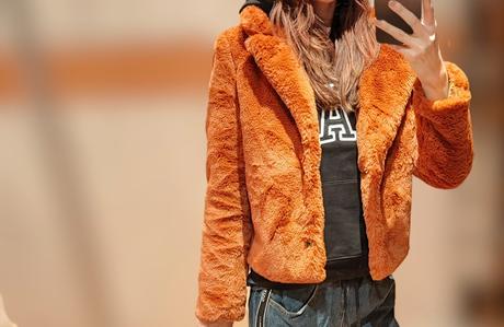 Krátky kožúšok, s