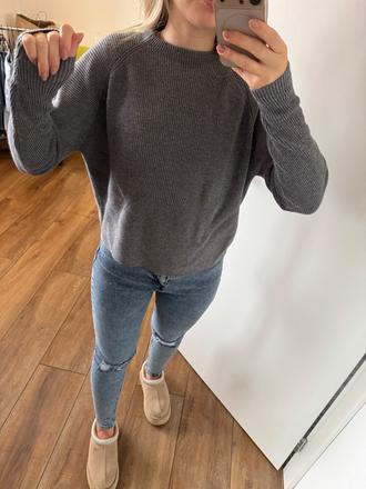 Mango sveter sivý, mango,s