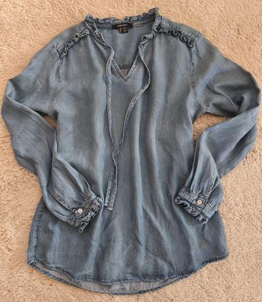 Riflová košeľa, s