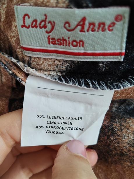 Sukňa s ľanom, xxl