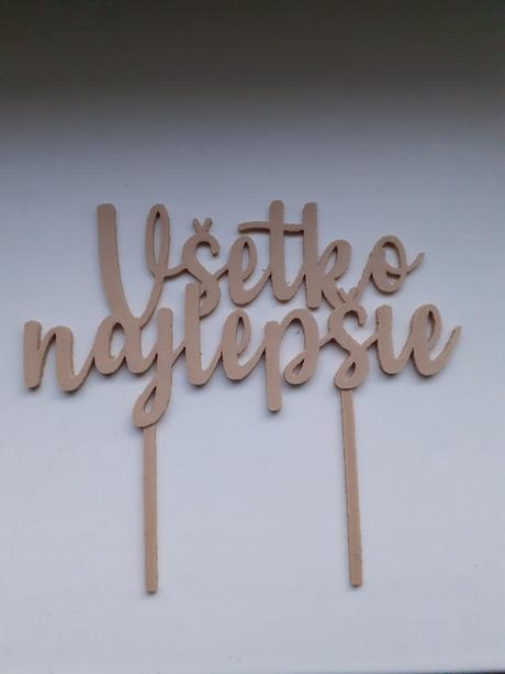 Zápichy na tortu - čísla, nápisy, 