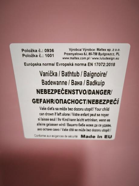Detská vanička, 