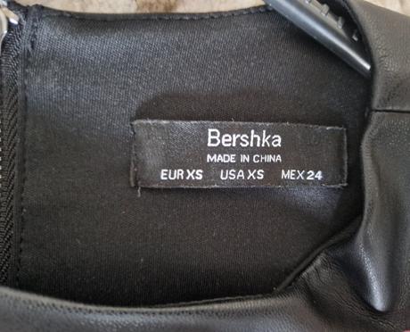 Bershka koženkové šaty, bershka,xs