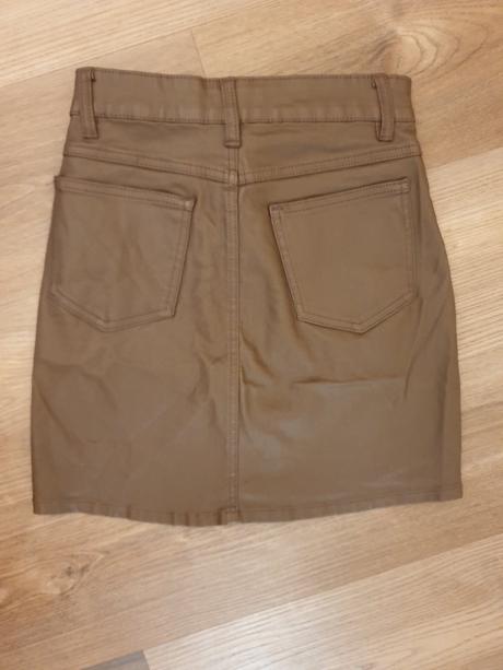 Hnedá koženková sukňa, primark,32
