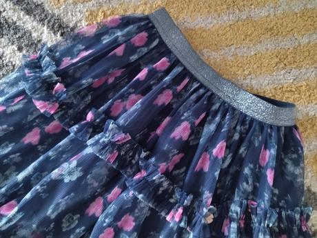 Tylová kvetinková sukňa, coccodrillo,122