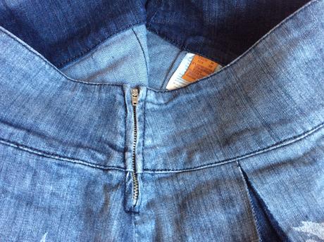 Riflova sukňa na leto, s