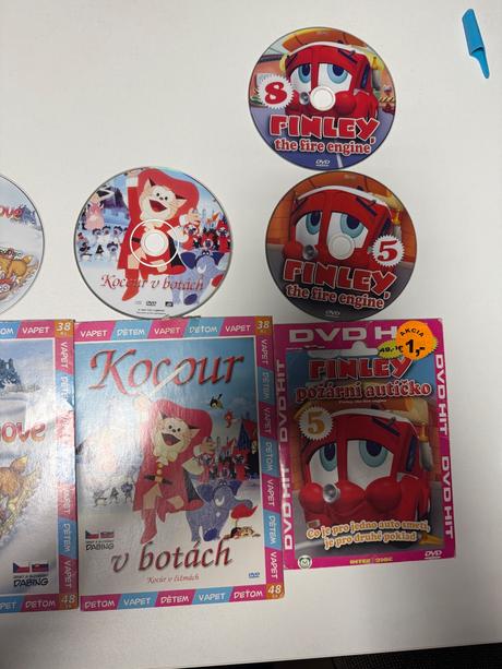 Detské dvd rozprávky sada 5 kusov,