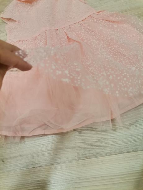 Dievčenské marhulkove šaty s tylovou sukňou, pepco,86