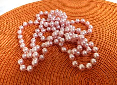 Perlový náhrdelník 40 cm, 